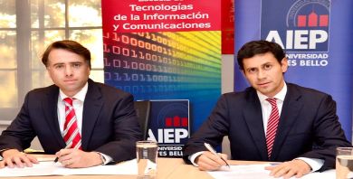 Escuela TIC de AIEP firma convenio con IBM Chile