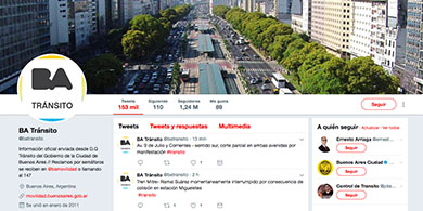 Va Twitter, la Ciudad te avisa cmo est el trnsito en tu barrio