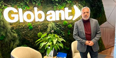 Cornejo visit Globant en Madrid para impulsar la marca  pas y los productos mendocinos