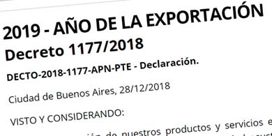 Por decreto, el 2019 es el 