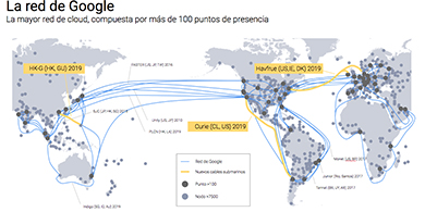 Google construir un cable submarino entre Chile y California