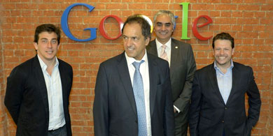 Scioli se reuni con directivos de Google Argentina