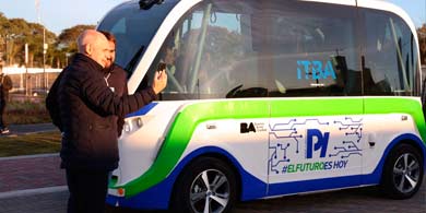La Ciudad de Buenos Aires presentó un bus eléctrico autónomo