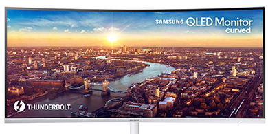 Samsung presenta el primer monitor curvo con QLED y Thunderbolt 3 