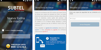 Subtel lanza app para actualizar la agenda con el nuevo marcado
