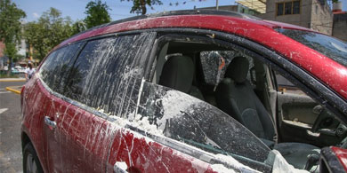 Destrozan autos de Uber en la Ciudad de Mxico
